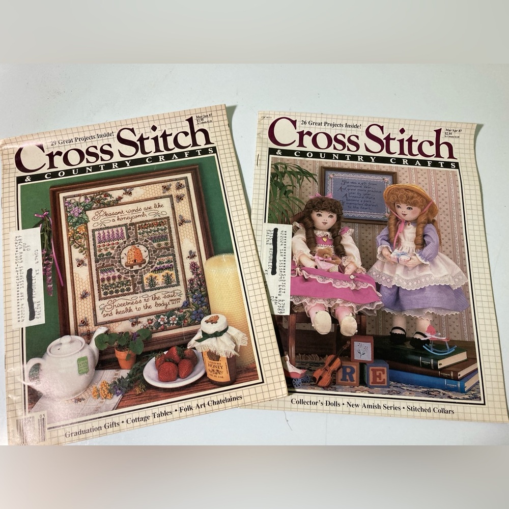 Cross Stitch & Country Crafts Magazines1987
